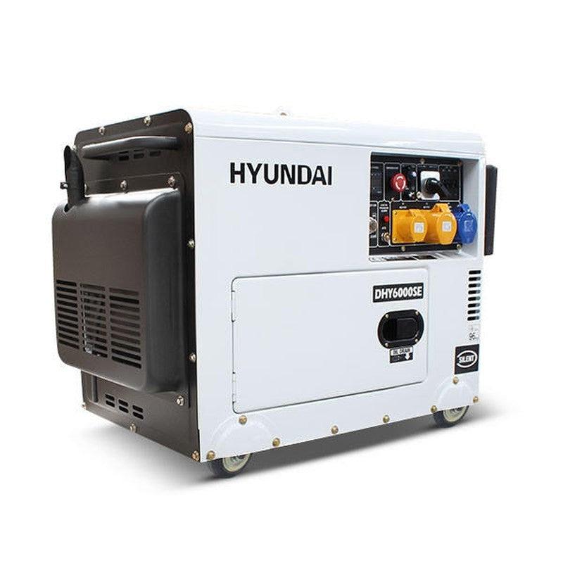 Hyundai DHY6000SE Diesel Generator Silent Standby Genset / 5.2kW / 6.5kVA / 3000rpm / 230v