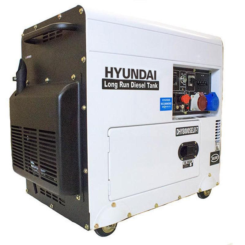 Hyundai DHY8000SELR-T Diesel Generator Silent Multi Phase (230v & 400v) / 5.8kW / 7.5kVA