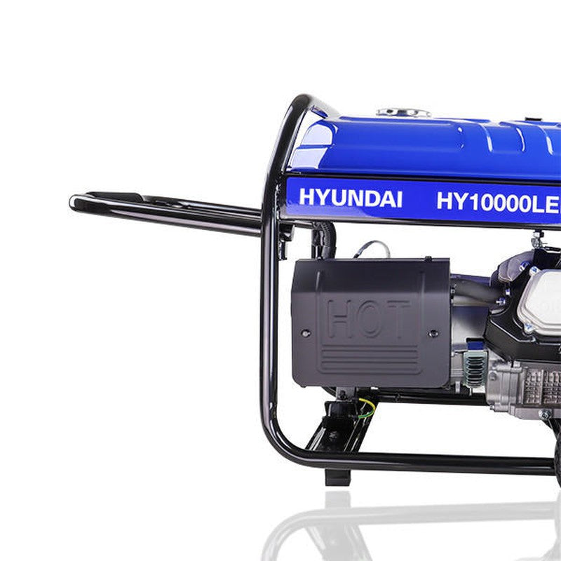 Hyundai HY10000LEK-2 Petrol Open Frame Site Generator Portable / 8kW / 10kVA