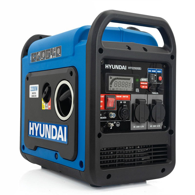 Hyundai HY2250SEI Petrol Inverter Generator Portable Pure Sine Wave / 2200W / 2.2kW