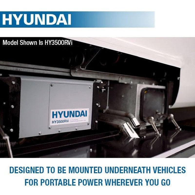 Hyundai HY8000RVi Petrol Underslung Vehicle Mounted RVi Generator Silent Pure Sine Wave Output Includes Fittings & Panel / 7.5kw