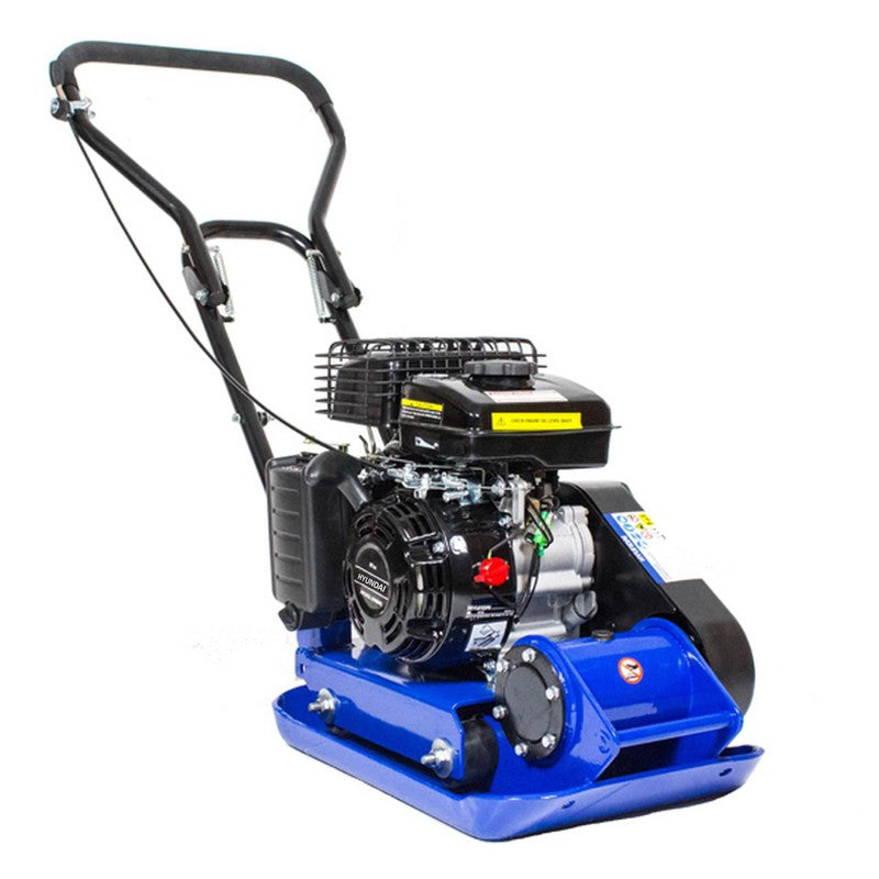 Hyundai HYCP5030 Petrol Wacker Plate Compactor With Wheel Kit and Paving Pad / 50kg / 32cm / 78.5cc