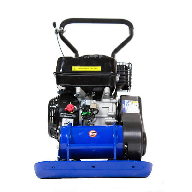 Hyundai HYCP6570 Petrol Wacker Plate Compactor With Wheel Kit and Paving Pad / 60kg / 37cm / 196cc