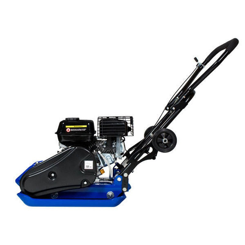 Hyundai HYCP9070 Petrol Wacker Plate Compactor With Wheel Kit and Paving Pad / 81.5kg / 42cm / 196cc