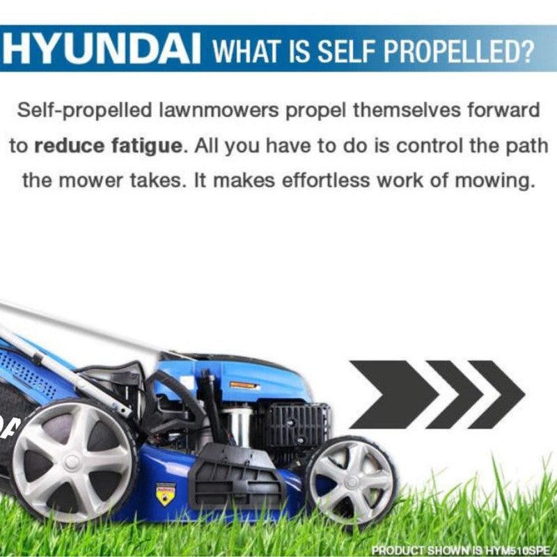 Hyundai HYM430SPER Petrol Roller Lawn Mower Self Propelled Electric Start / 17" / 43cm / 139cc