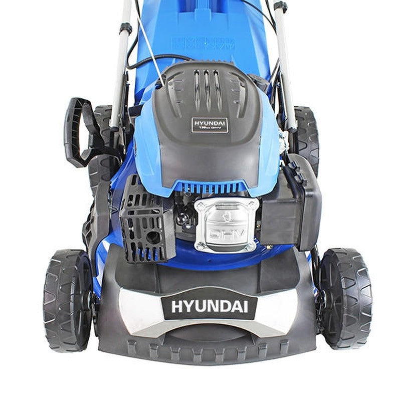 Hyundai HYM460SPE Petrol Lawn Mower Mulcher Self Propelled Electric Start / 18" / 46cm / 139cc