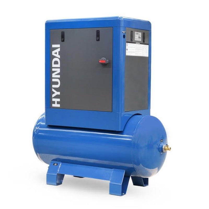 Hyundai HYSC100300 Heavy-Duty Industrial Screw Air Compressor Silent / 300 L / 38 CFM / 145 PSI / 10hp / 400V