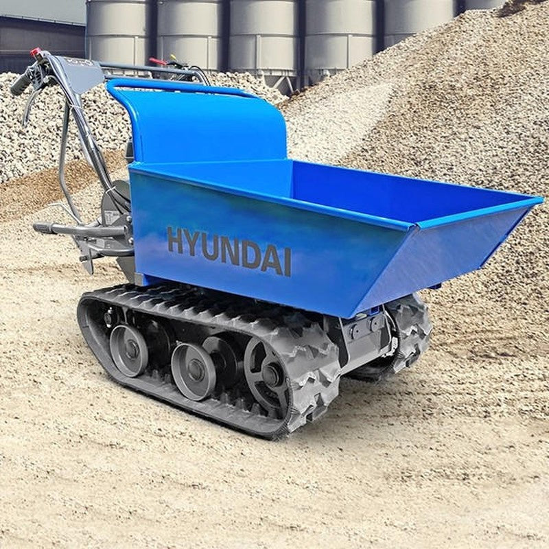 Hyundai HYTD300 Petrol Tracked Mini Dumper Power Barrow / 196cc / 300kg