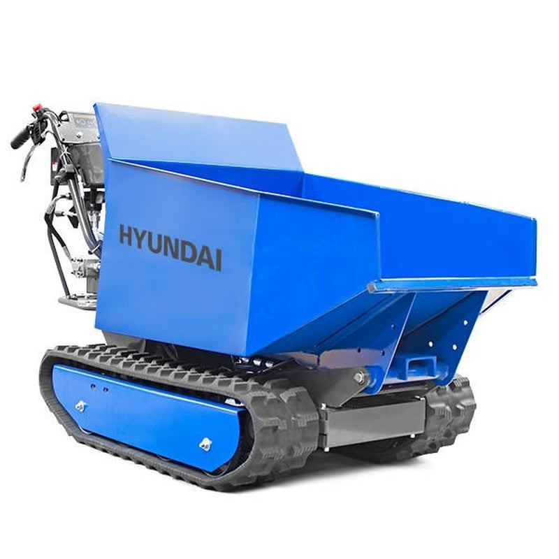 Hyundai HYTD500 Petrol Tracked Mini Dumper Power Barrow / 196cc / 500kg