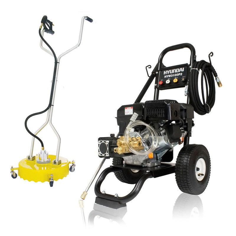 Hyundai HYW3100P2+85.403.005 Petrol Pressure Washer With 18" Flat Surface Cleaner / 3100psi / 212cc / 10L/min