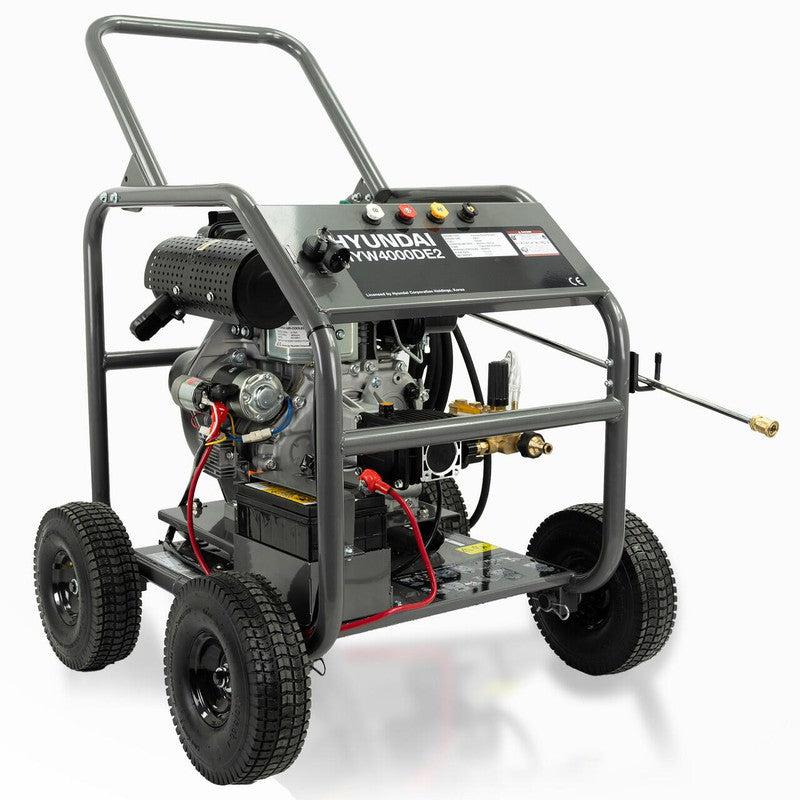 Hyundai HYW4000DE2 Diesel Pressure Washer / 4000psi / 275 bar / 13L/min / 10m Hose