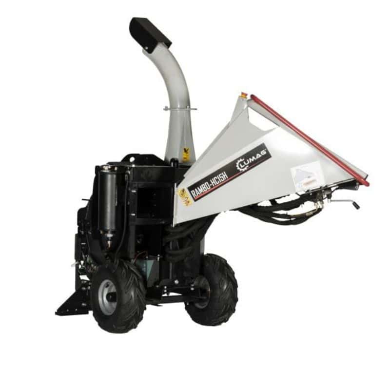 Lumag Rambo HC15H Wood Chipper Shredder Hydraulic Feed Petrol 120MM