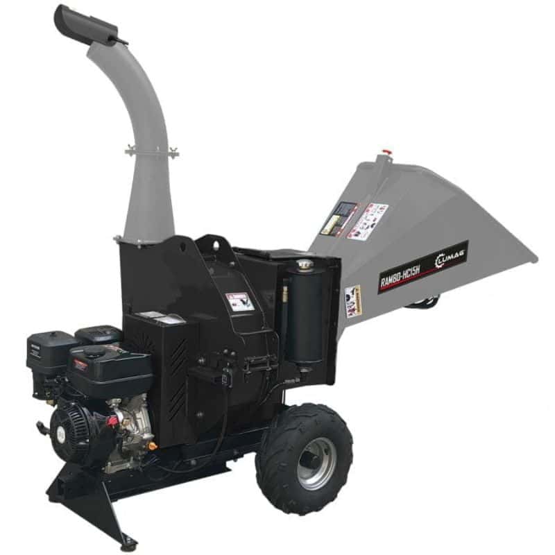 Lumag Rambo HC15H Wood Chipper Shredder Hydraulic Feed Petrol 120MM