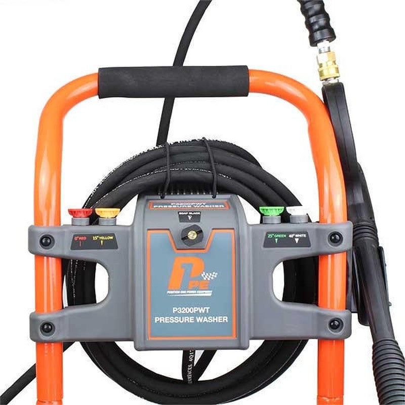 P1 Power Equipment P3200PWT+85.403.005 Commercial Petrol Pressure Washer With 18" Rotary Flat Surface Cleaner / 3200psi / 214bar / 212cc / 11L/min Flow Rate