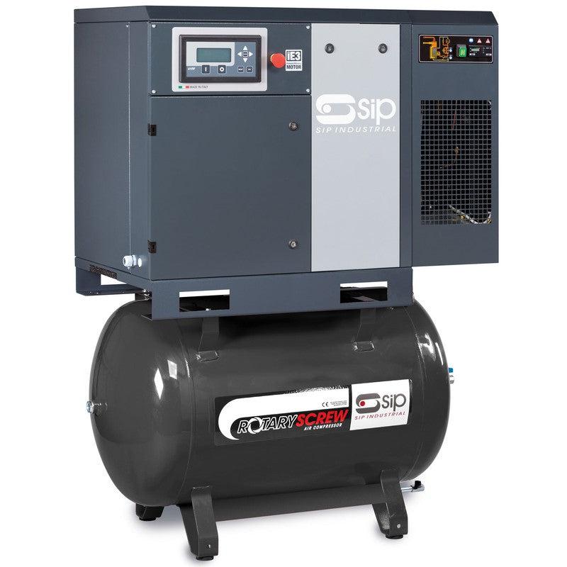 SIP 05343 RS5.5-10-270DD/RD Rotary Screw Compressor with Dryer / 270 Litre / 25 CFM / 145 PSI