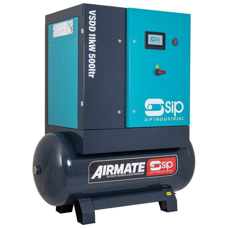 SIP 08262 VSDD Rotary Screw Compressor / 500 Litre / 57 CFM / 116 PSI / 11kW / 400v