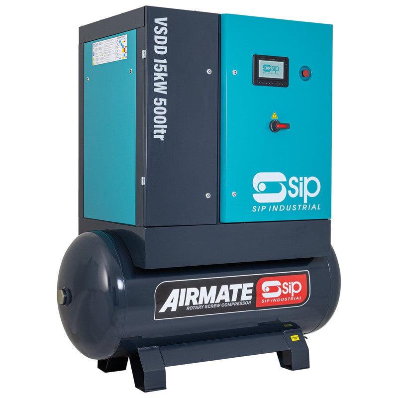 SIP 08263 VSDD Rotary Screw Compressor / 500 Litre / 75 CFM / 116 PSI / 15kW / 400v