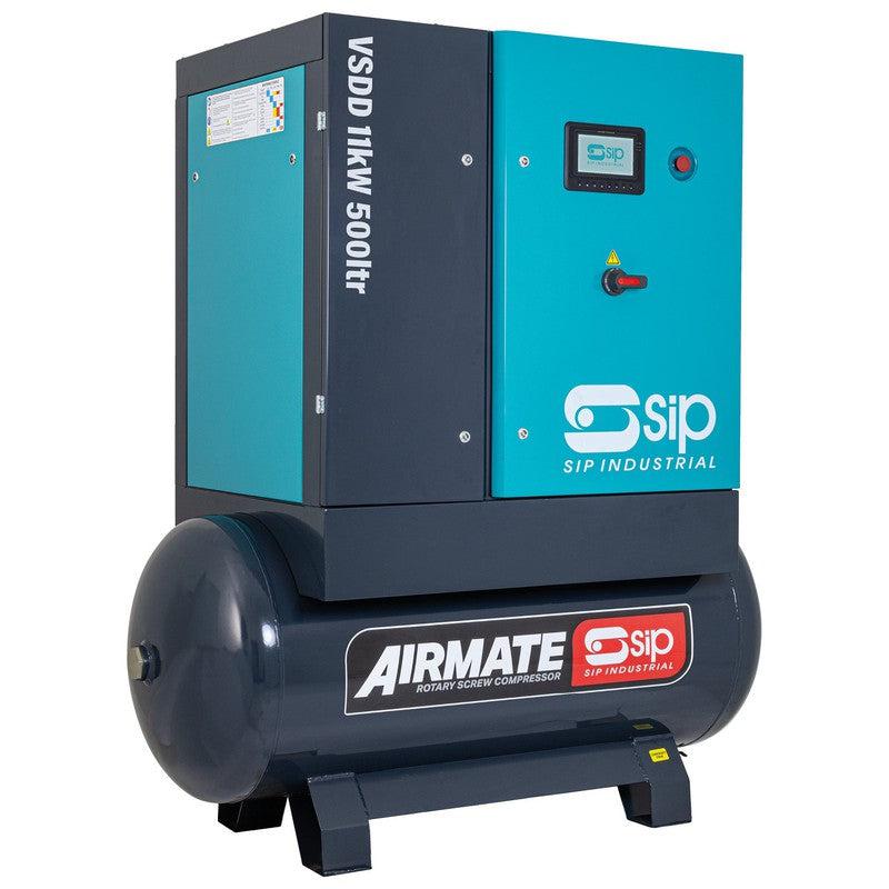 SIP 08266 VSDD/RD Rotary Screw Compressor with Dryer / 500 Litre / 57 CFM / 116 PSI / 11kW / 400v