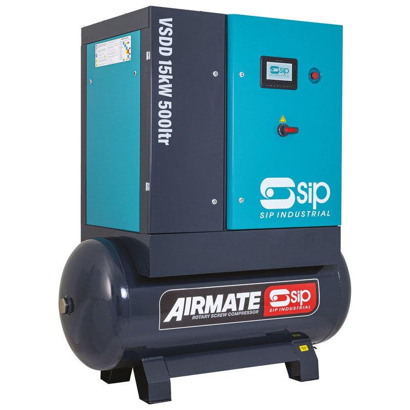 SIP 08268 VSDD Rotary Screw Compressor / 500 Litre / 66 CFM / 145 PSI / 15kW / 400v