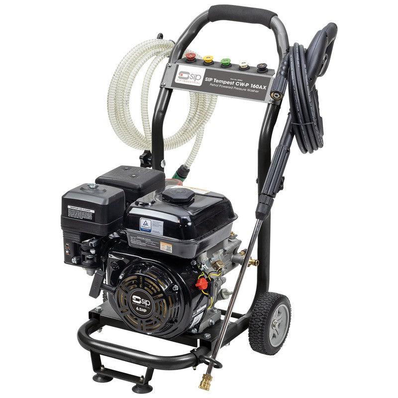 SIP 08984 TEMPEST CW-P 160AX Petrol Pressure Washer / 2349 PSI / 162 BAR / 402 LPH / 7.5M Hose