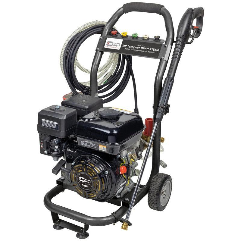 SIP 08985 TEMPEST CW-P 215AX Petrol Pressure Washer / 3135 PSI / 216 BAR / 522 LPH / 7.5M Hose