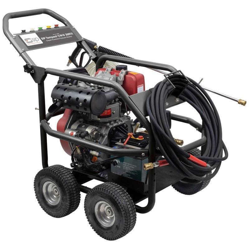 SIP 08989 TEMPEST CW-D 300TX Diesel Pressure Washer / 4350 PSI / 300 BAR / 900 LPH / 15M Hose