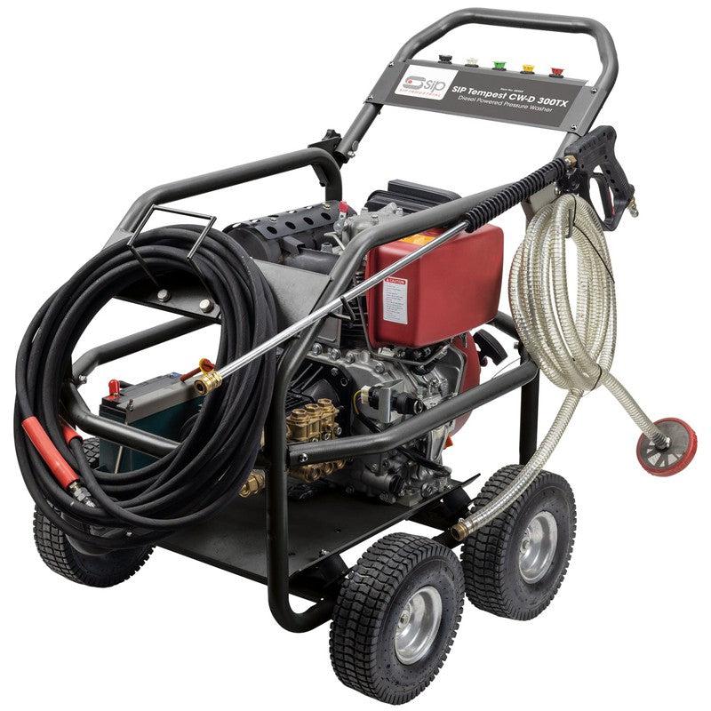 SIP 08989 TEMPEST CW-D 300TX Diesel Pressure Washer / 4350 PSI / 300 BAR / 900 LPH / 15M Hose