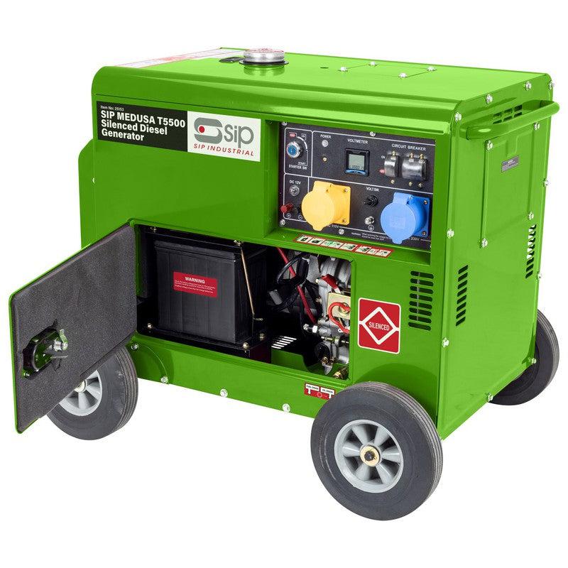 SIP 25153 MEDUSA T5500 Silenced Diesel Generator / 5.5KW