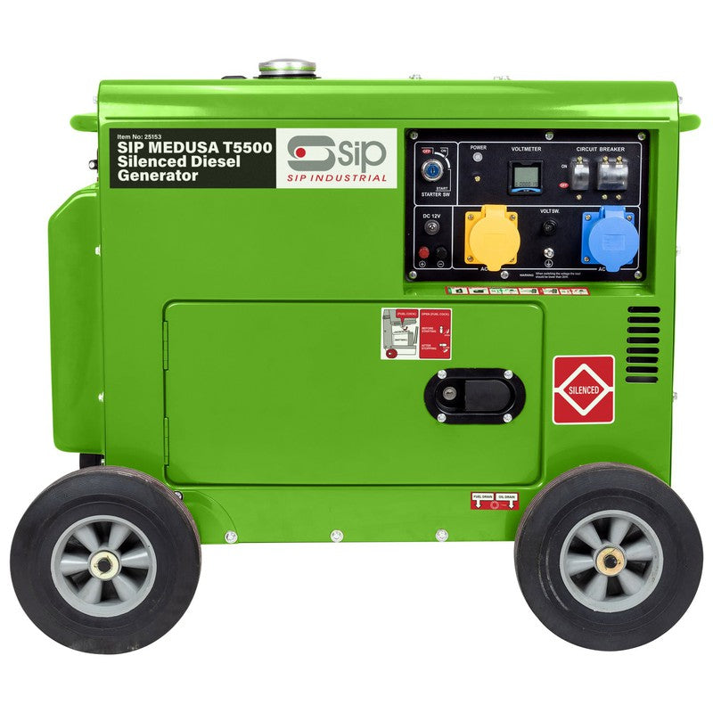 SIP 25153 MEDUSA T5500 Silenced Diesel Generator / 5.5KW