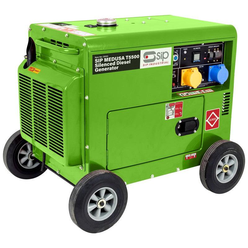 SIP 25153 MEDUSA T5500 Silenced Diesel Generator / 5.5KW