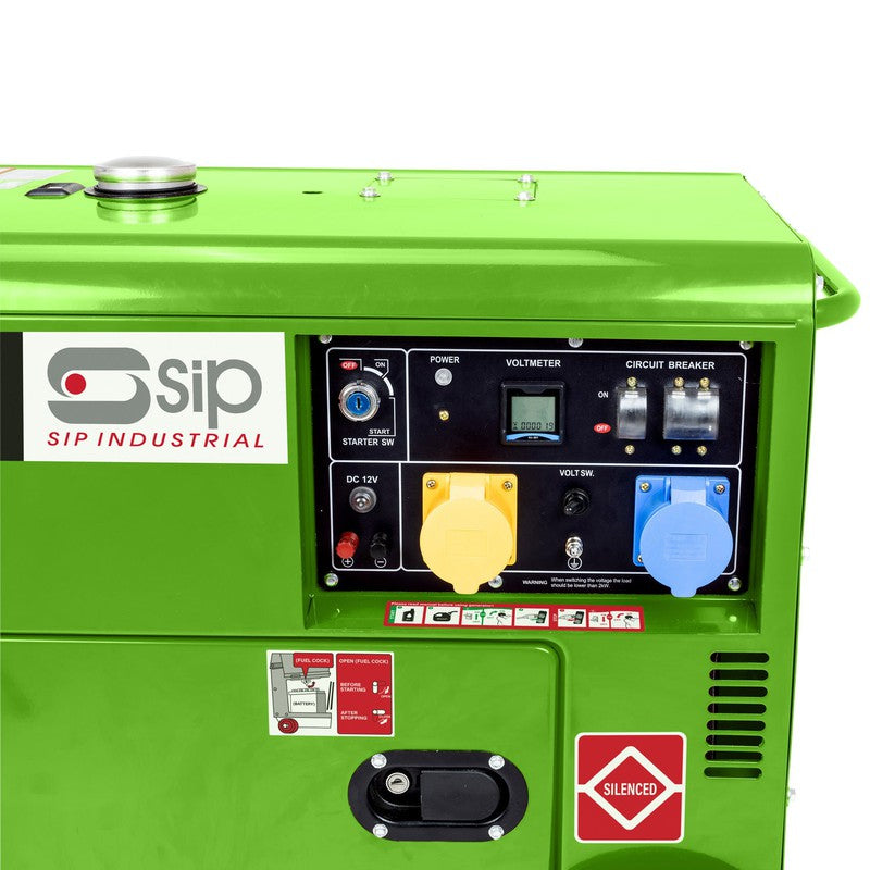 SIP 25153 MEDUSA T5500 Silenced Diesel Generator / 5.5KW