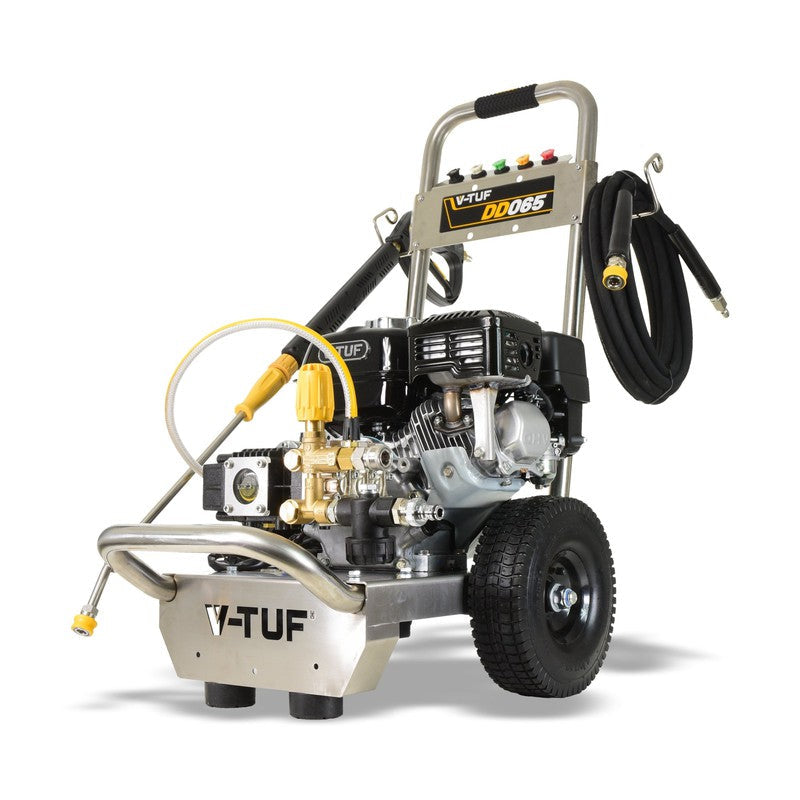 V-TUF DD065SSE Petrol Pressure Washer - Industrial Honda GX200QX / 2900 PSI / 160BAR / 792 LPH / 10M Hose