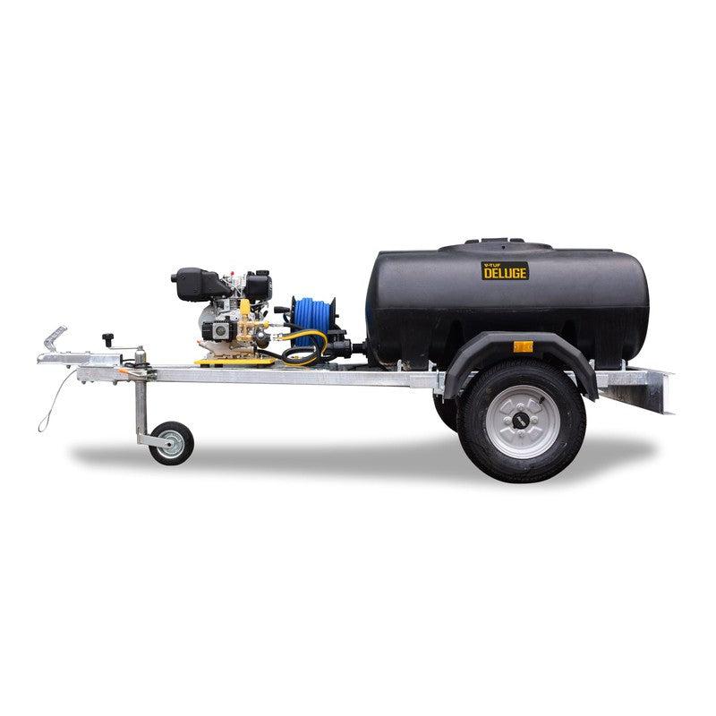 V-TUF DELUGE500HWTD5DD Bowser Diesel Pressure Washer With Trailer - Yanmar Engine / 2900 PSI / 150 Bar / 780 LPH / 20M Hose