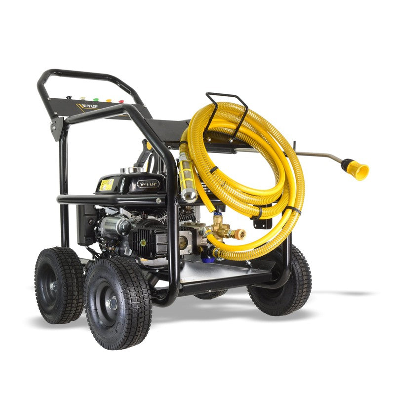 V-TUF GB065RGB Petrol Pressure Washer With Roll Cage Frame - Honda GX200 / 2900 PSI / 200 BAR / 720 LPH / 10M Hose