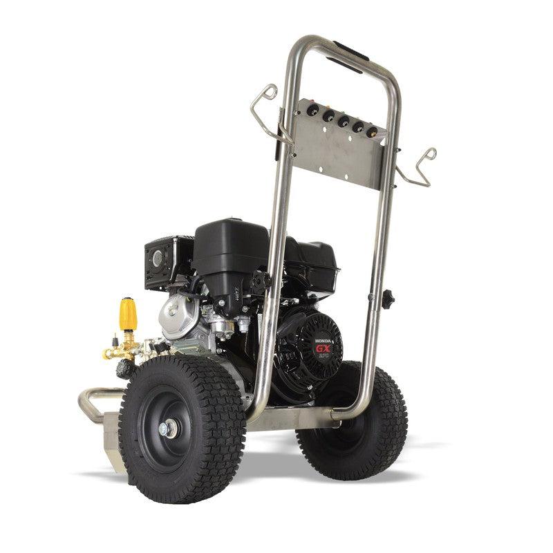 V-TUF GB080 Petrol Pressure Washer Stainless Steel - Industrial Honda GX270QX / 2900 PSI / 200 Bar / 900 LPH / 10M Hose