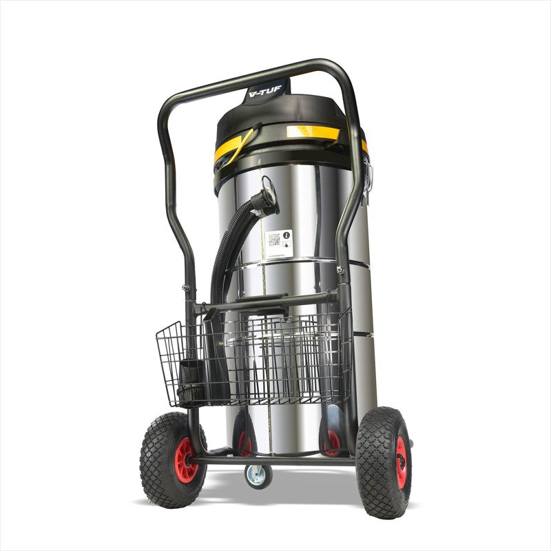 V-TUF GCX9000-110 Wet And Dry Industrial Vacuum Cleaner - 2.5KW 100L Side Entry & Cyclone Tech (110V)