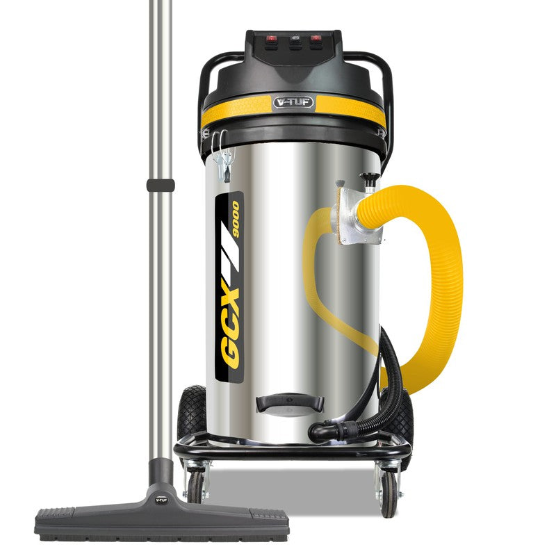 V-TUF GCX9000-110 Wet And Dry Industrial Vacuum Cleaner - 2.5KW 100L Side Entry & Cyclone Tech (110V)