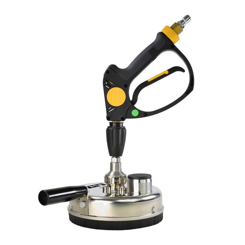 V-TUF H1.003TT-KTQ tufTURBO300X Wall Rotary Surface Cleaner 300mm DIAMETER With Handle 51mm Extraction Port KTQ Inlet With Jets