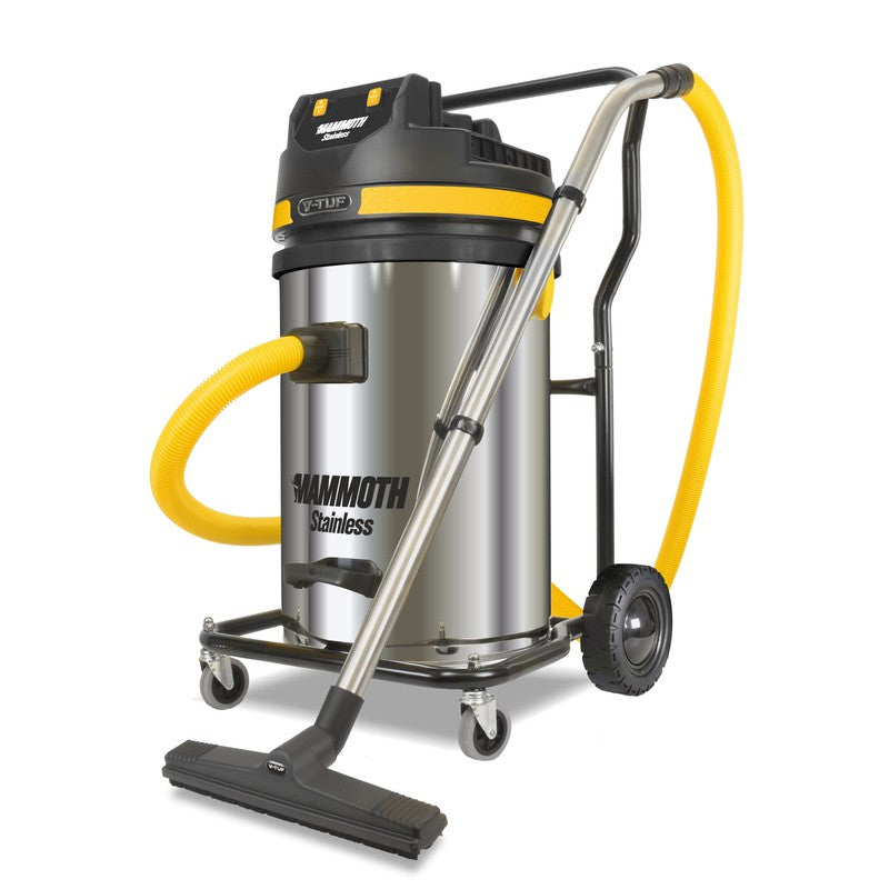 V-TUF MAMMOTH240-STAINLESS Wet And Dry Industrial Vacuum Cleaner - 240Volt 3500W 80 Litre