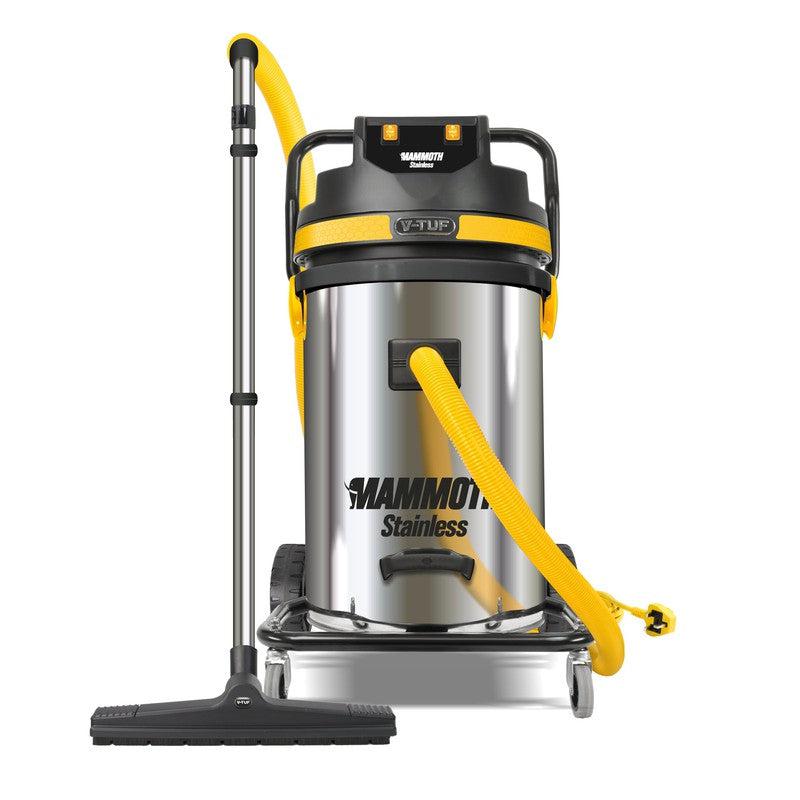 V-TUF MAMMOTH240-STGCX30 Wet And Dry Industrial Vacuum Cleaner With Gutter Vacuum Pole Kit - 240V 3500W 80L / 30FT Pole Reach