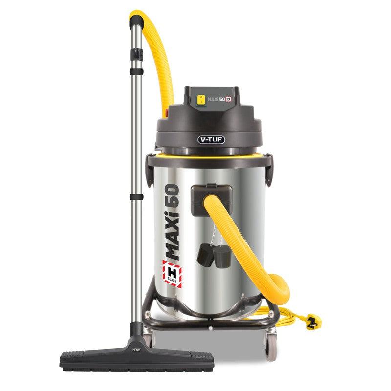 V-TUF MAXIH240-50L Industrial Dust Vacuum Cleaner - 1750W 240V 50L H CLASS